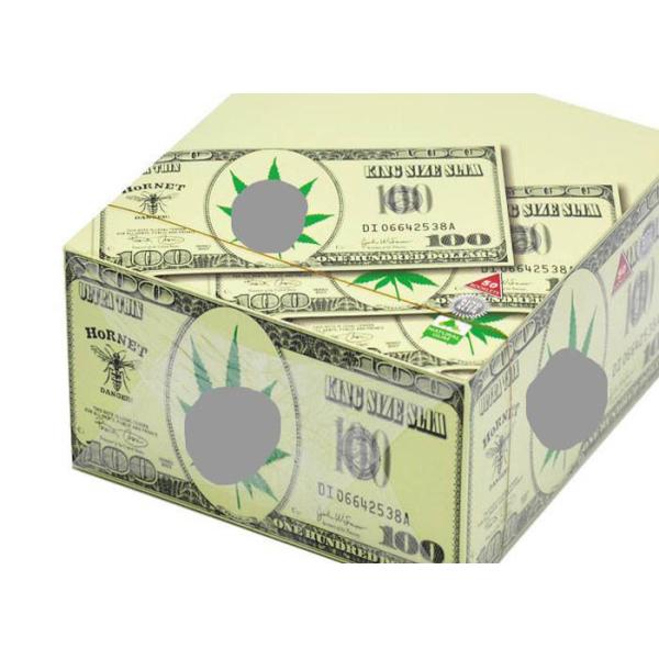 Buy Hornet Dollar Pattern Cigarette Paper Roll Slow Burning Style Translucent at wholesale prices