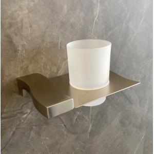 0.46kg Bathroom Tumbler Holders Single Toothbrush Holder Satin Brushed