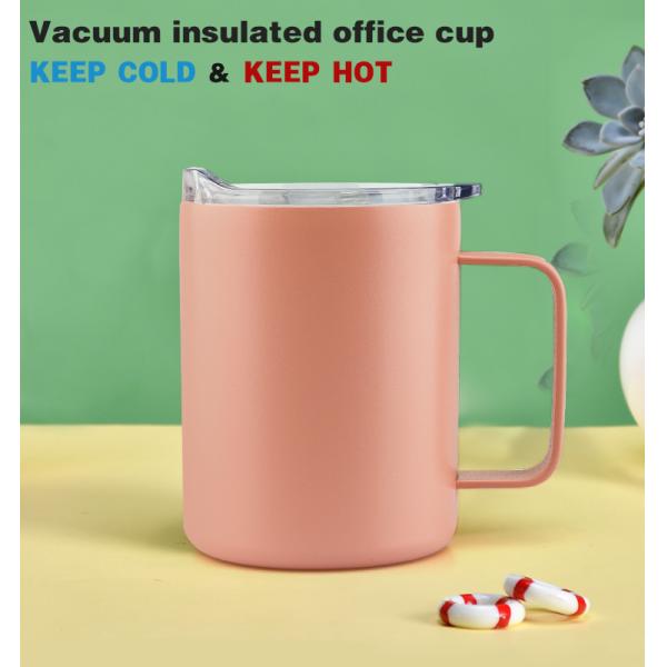 Wholesale 13 OZ Private Label Stainless Steel Insulated Double Wall Coffee Tumbler Cups Mugs With Lid