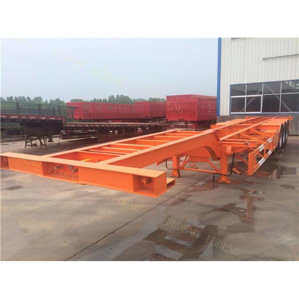 3 Axle used container semi trailer , 40ft skeletal trailer chassis semi trailer