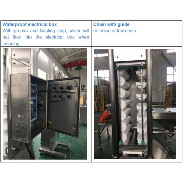 0.75kw Hopper Feeder Conveyor Customized Z Type Flat Top Chain Conveyor