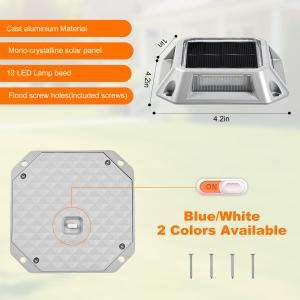 Solar LED Deck Light IP68 Waterproof Garden Stairs Path Light