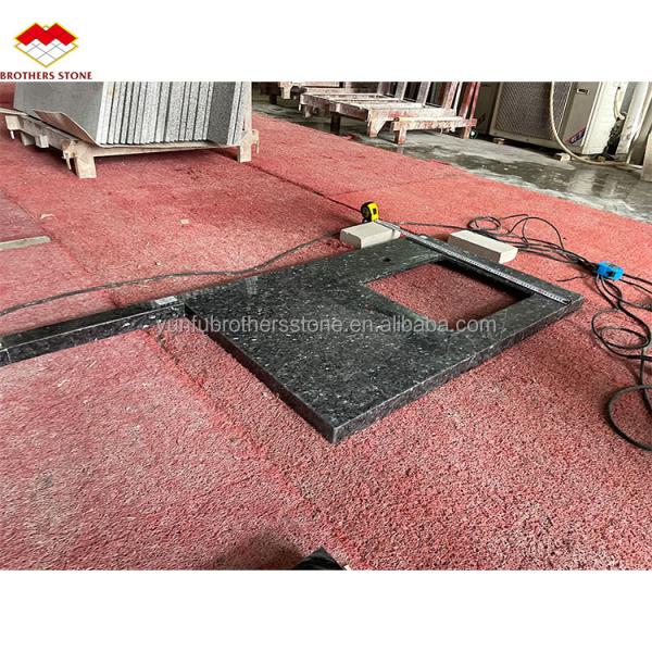 Modern Blue Granite Stone Slabs Prices for Natural Blue Pearl Countertop Renovation