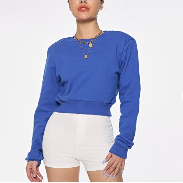 Graphic Crewneck Sweatshirt Cotton Plain Oversized Graphic Sweatshirt For Women