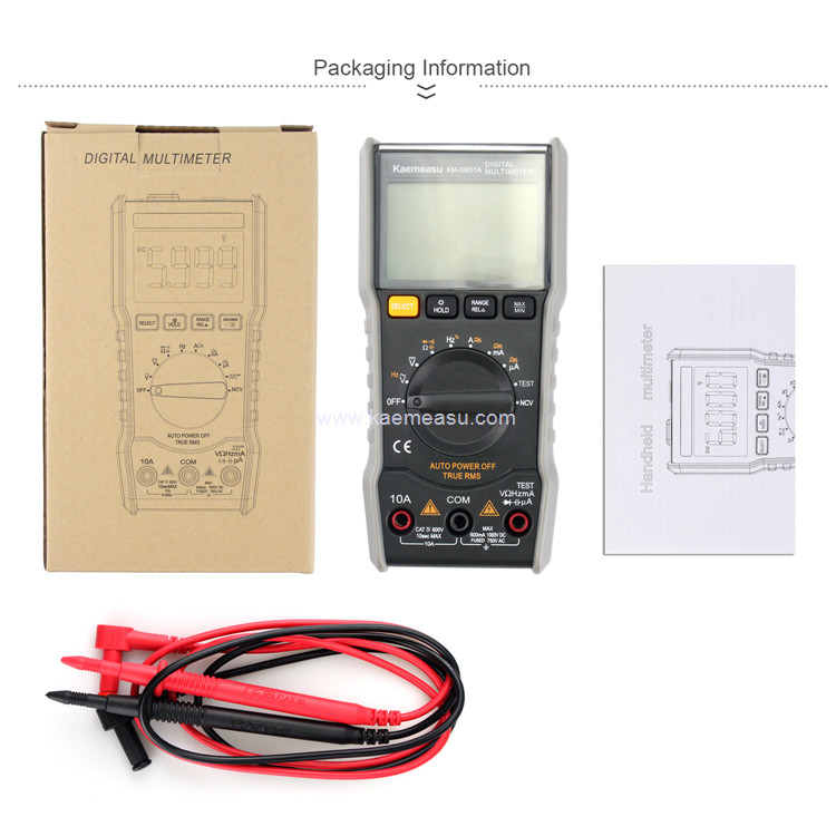 Kaemeasu 01A 6000 Counts Digital Multimeter Clamp Meter OEM ODM