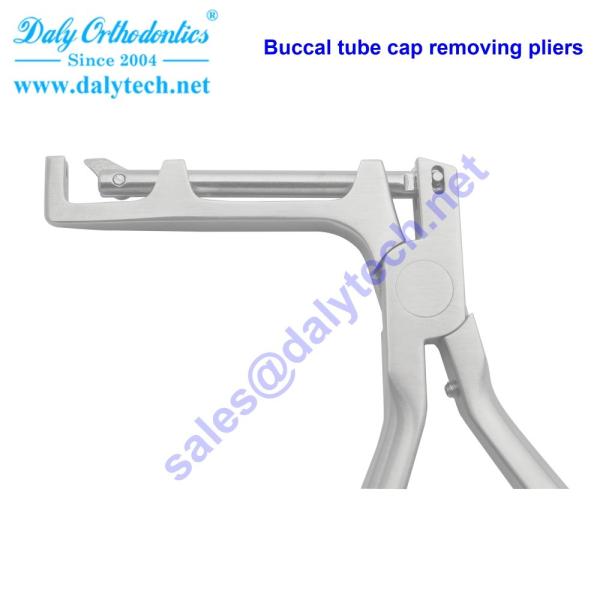 Buccal tube cap removing pliers of ortho pliers for dental instruments