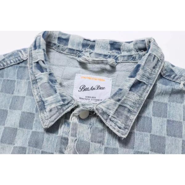 Fall Plaid Denim Sleeveless Men′ S Cardigan Vest