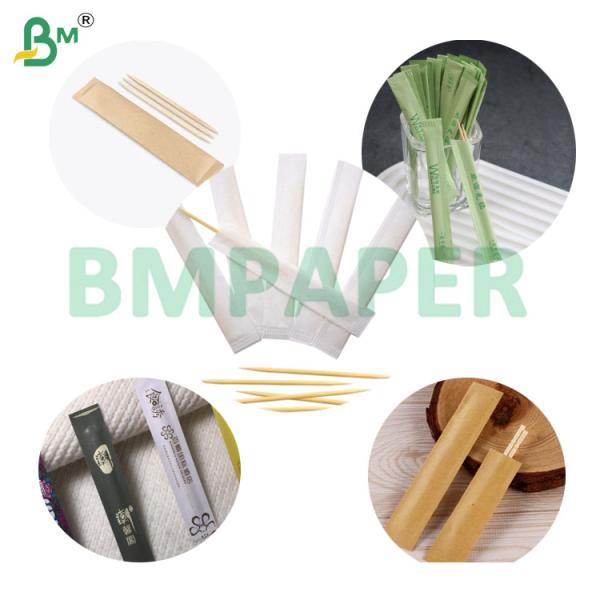 26gsm Toothpick Wrapping Paper Slitting Rolls White/ Kraft Brown Color 26gsm Toothpick Wrapping Paper Slitting Rolls White/ Kraft Brown Color