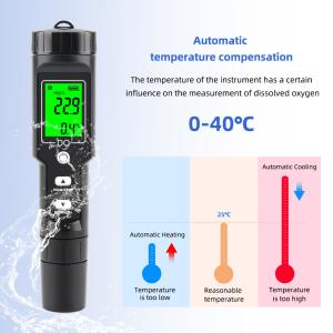 Aquaculture 40.0mg/L Waterproof Dissolved Oxygen Meter