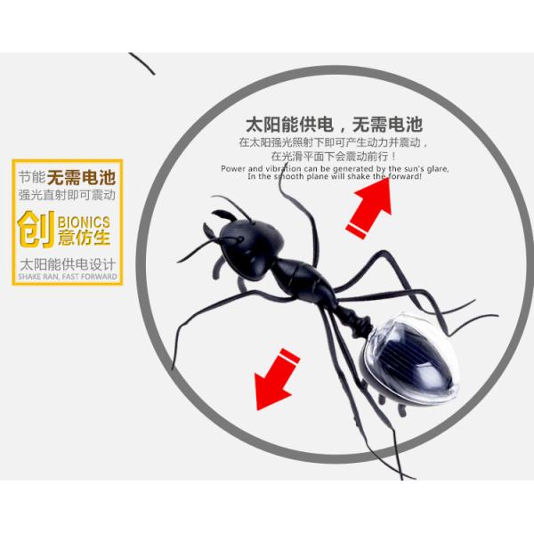 Environmental Friendly Solar Ants Creative Toys Plastic Promotional