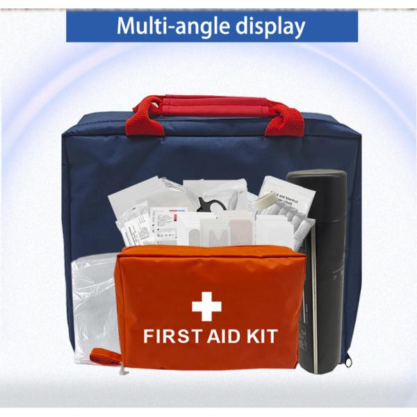 A Home First Aid Kit Containing Emergency Survival Tools Such As a Fire Extinguisher and a Fire Blanket