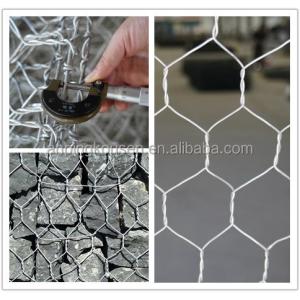 Galvanized Hexagonal Woven Wire Mesh Gabion Baskets 2x1x1m with Customizable