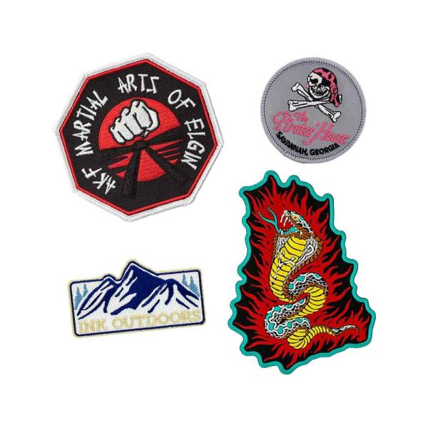 Buy Custom 100% Embroidered Patches Outdoor Caps Hook And Loop Patch For Jackets at wholesale prices