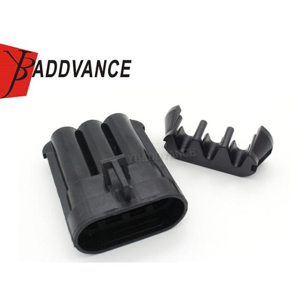 Male Black 630 Series 3 Pole Wire Harness Auto Connector 46 AMPS 15358681 12124686