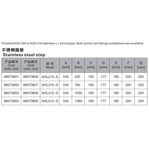 3 Steps 1.2mm 316 Stainless Steel Swimming Pool Ladder