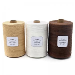 China 1kg Per Cone Flat Wax Thread 150D/16 Polyester for Leather Goods Chemical Resistance on sale