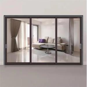 China Custom Sliding Aluminum Door with Customizable Glass / Color on sale