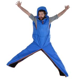 Hot Sale Portable Custom Adult Human Shaped Wearable Sleeping Bag Onesie
