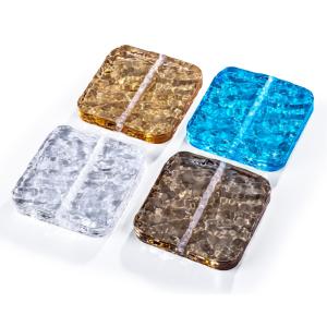 China Aesthetics and Functionality Coexist | Ice Crystal Pattern Glass Bricks: The Artistic Secret to Reshaping Space on sale