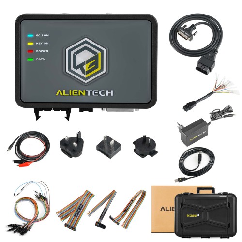 Alientech KESS3 Master Kit components and accessories layout
