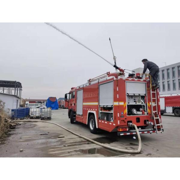 Buy PM80/SG80 Emergency Fire Trucks Water 5800L Foam 2000L 2+4 Persons HOWO Electric Fire Engine at wholesale prices