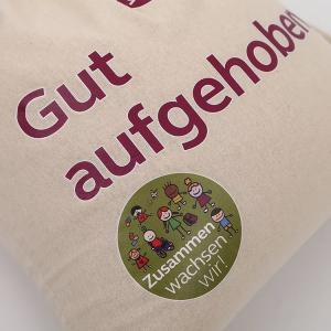 Blank Cotton Drawstring Bags / Personalized Small Fabric Bags With Drawstring