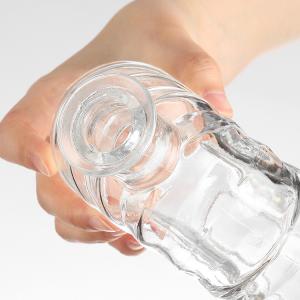 Aluminum Plastic PP Collar Clear Glass Bottle 51cm Length for Cocktails and Wine