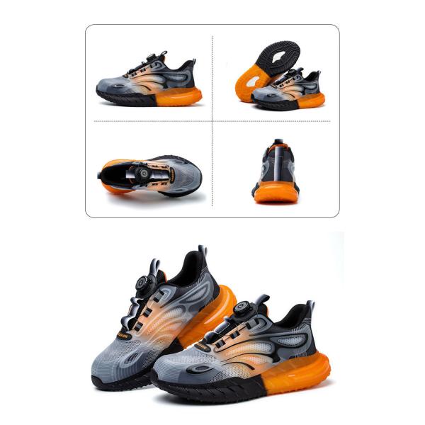 Summer BOA Rotating Button Work Shoes with KPU Flying Knit and Kevlar Anti-stab Safety Features