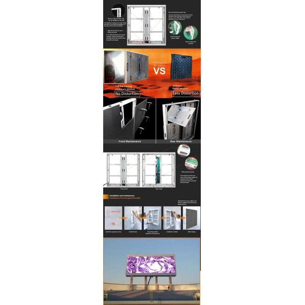 3840Hz Outdoor Digital Display Board Full Color Seamless Video Walls