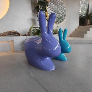 Large Lightweight Fiberglass Furniture With Personalized Logos Resin Table Sets