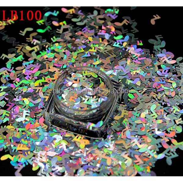 Music Mark PET Holiday Glitter Shapes Glitter with Glitter Musical Notation Shapes Other Holiday Supplies