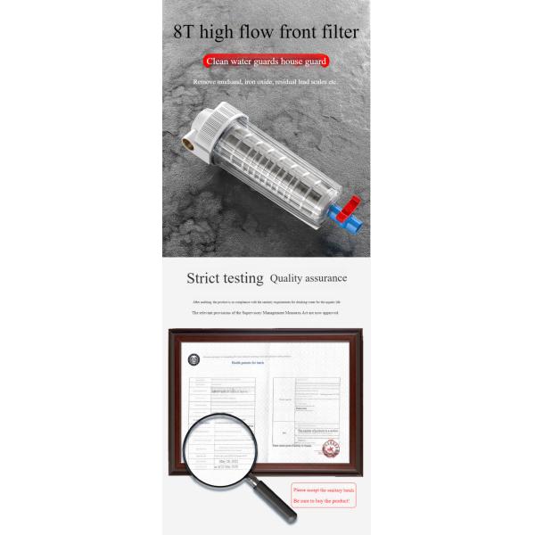 Tap Water Pipelines Sediment Water Filter 8 Ton for Households Commercial Outdoors
