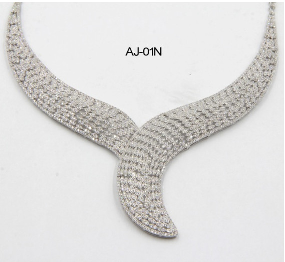 Buy Y 925 Sterling Silver Name Necklaces Choker 21K Gold Custom at wholesale prices