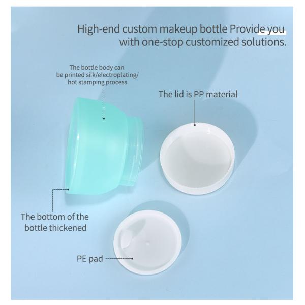 PP Material 2024 Colored Face Cream Jar Container 5G/10G/20G/30G/50G Cosmetic Jar Cream Bottle for Customized Skincare