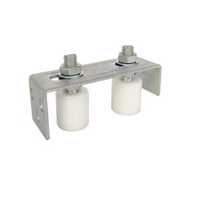 2 Rollers Nylon Guide Roller Bracket For Sliding Gate