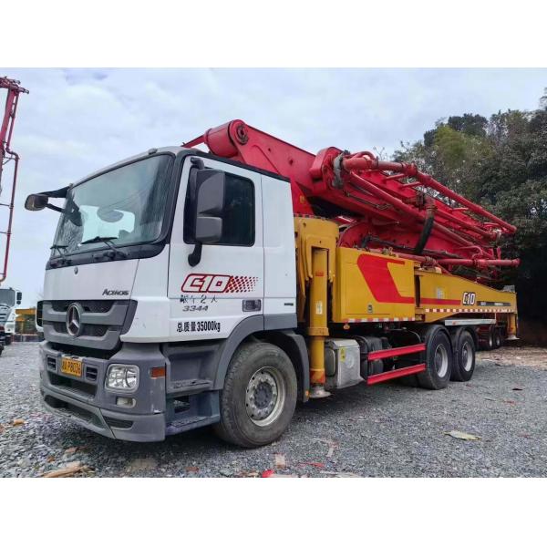 Buy Boom concrete pump truck 52m Concrete Pump Truck with Mercedes Benz Chassis for Construction Projects at wholesale prices