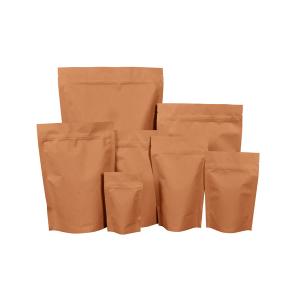 China Stand Up Bag Kraft Paper Pouch Bag Composite Film For Packaging Granular Powder on sale