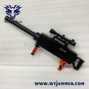 2000 Meters Anti Uav Drone Jammer WIFI2.4 / 5.8G Handheld Gun Shape