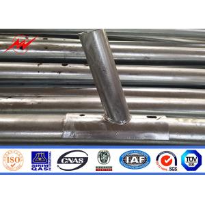 6-18m Solar Street Light Pole , Tubular Steel Pole