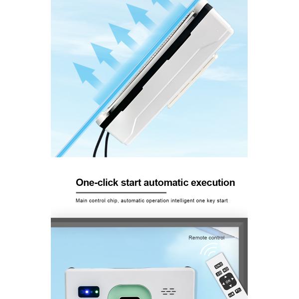 APP Controlled 72W Dual Water Spray Robot Window Cleaner for Fast and Thorough Cleaning