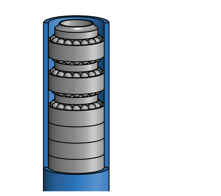 128705K 50*25*75mm Petroleum Machinery Bearings General Drilling Mud Motor Mud Lubricated Drill Motor Bearinghard Alloy Radial Bearing