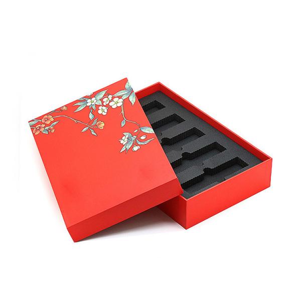 Customized Saffron Essential Oil Skincare Product Packaging Box CMYK Color