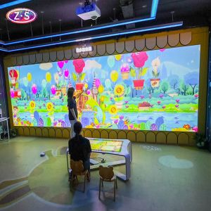 Immersive Drawing Interactive Wall Games Seamless Multi Projection Fusion Technology