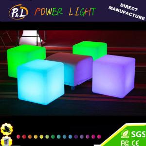 Illuminated LED Furniture Glowing Plastic LED Bar Stool