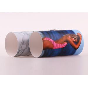 CMYK Printing Paper Tube Packaging , Underwear Cylinder Tube Packaging