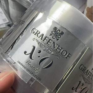 Custom Matte Personalized Label Metal Sticker Scented Perfume Candles Label