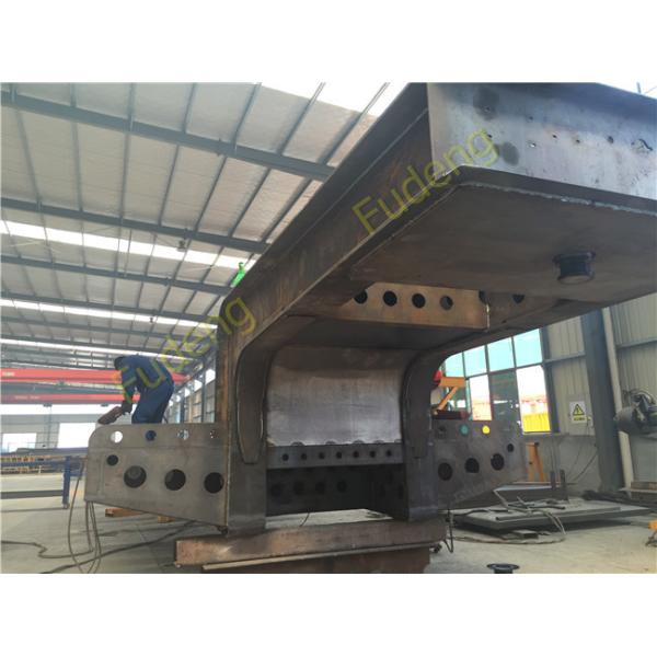 75 ton Low boy semi-trailer low bed semi truck trailer with widen device extender