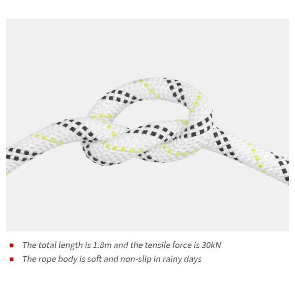 Customizable Outdoor Static Climbing Rope High Strength 12mm Diameter Polyester Rope For Camping