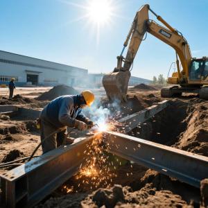 Prefabricated Steel Structure Warehouse with Large Span Design