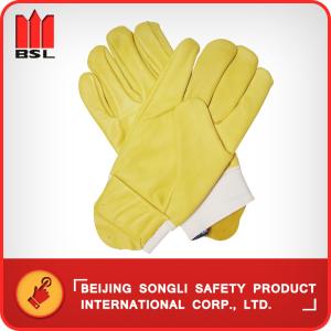 China SLG-CA2016C  Cow grain leather working safety gloves on sale